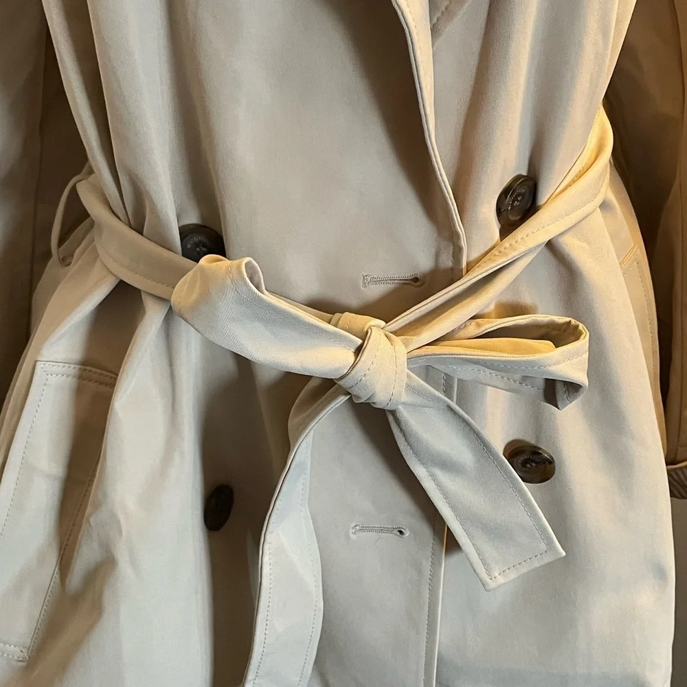 Weatherproof Women's Light Beige Trench Coat with Belt - Picture 2 of 7